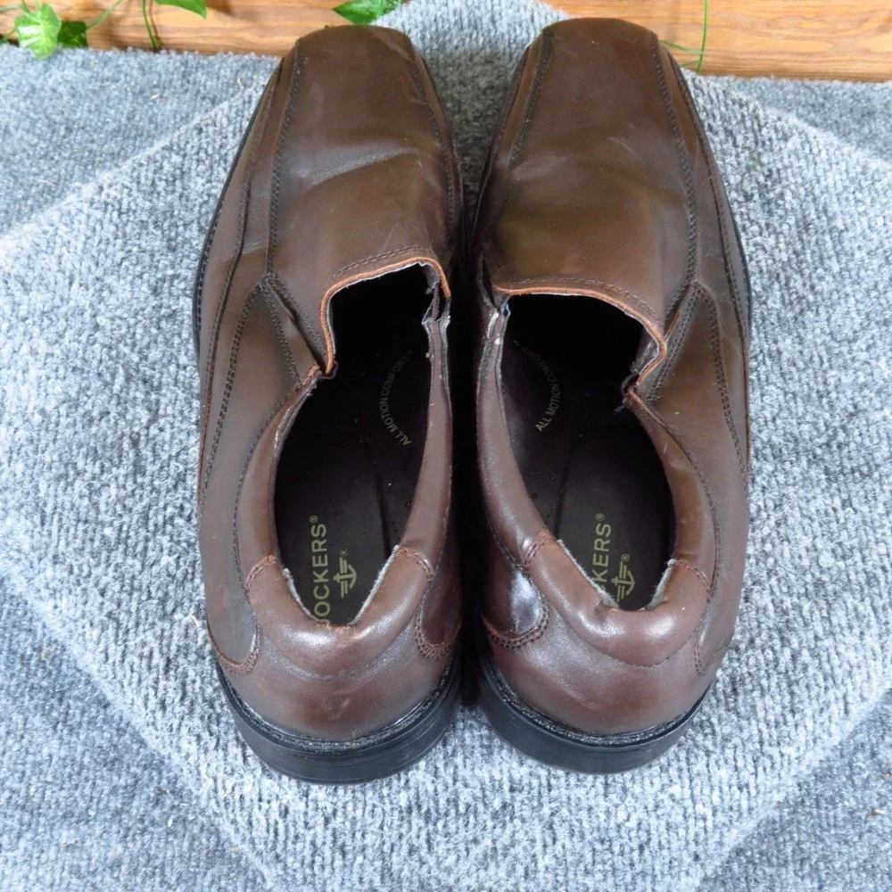 Dockers 90-27227 Mens Slip On Dress Shoes Size 12M Business Formal Brown Leather